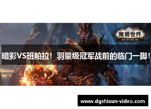 暗影VS班帕拉！羽量级冠军战前的临门一脚！